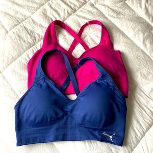 Puma sports bra set with adjustable straps
